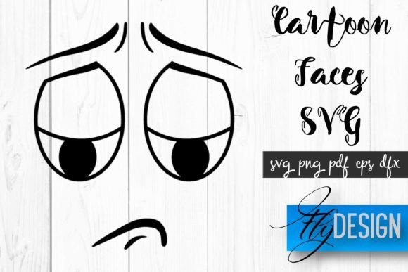 Cartoon Face SVG Funny Face SVG Design Graphics and Crafts