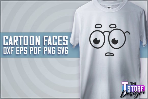 Cartoon Face SVG Funny Face SVG Graphics and Crafts