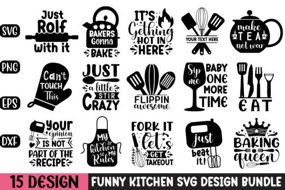 Funny Kitchen Svg Design Bundle: Graphics and Crafts Review