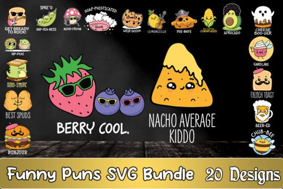 Funny Puns SVG Bundle: Graphics and Crafts Review