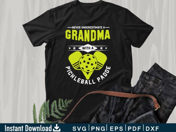 Pickleball Grandma Funny Player Svg Gift Graphics and Crafts