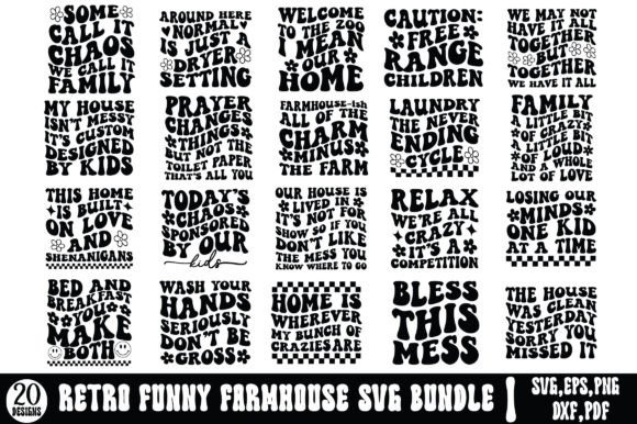 Retro Funny Farmhouse SVG Bundle Graphics and Crafts Review