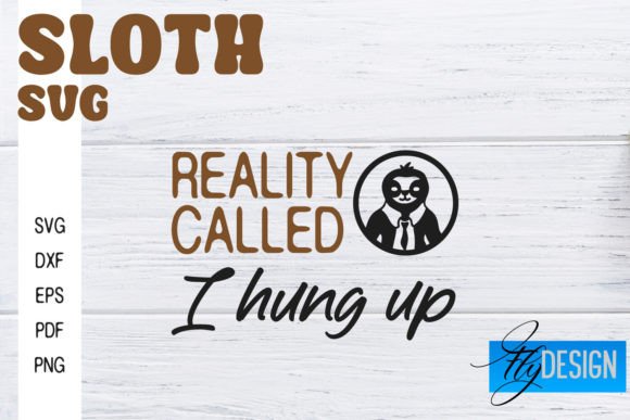 Sloth SVG Funny Quotes Review